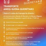 Anuncian SECULT y AMEQ transporte para primer concierto del Festival Suena Querétaro