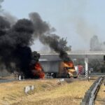 SSP CONFIRMA INCENDIO  DE VEHÍCULOS EN 4 PUNTOS CARRETEROS DE GUANAJUATO